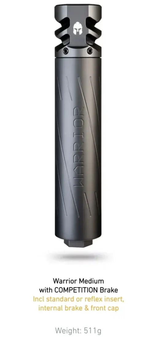 Warrior Silencer Large with Competition (45 degree) Brake