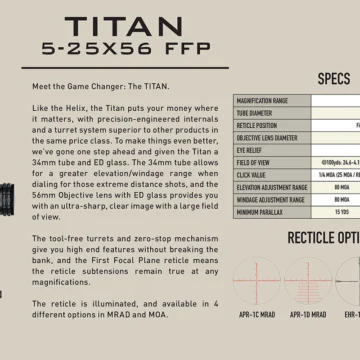 Titan 5-25x56 Specs