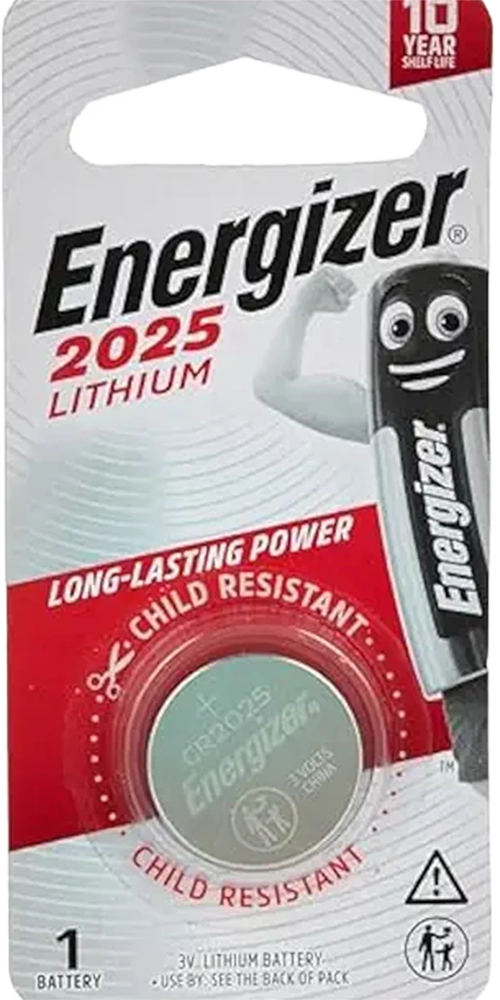 Energizer CR2025 Lithium Battery (1 Pack)