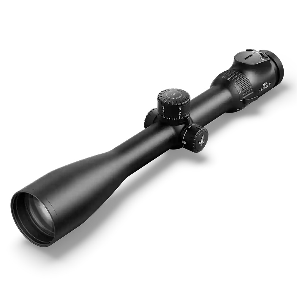 Z5i+ 3-18x50 MRAD LHS Front Angle Swarovski Z5i+ 3.5-18x50 P BT MRAD Riflescope