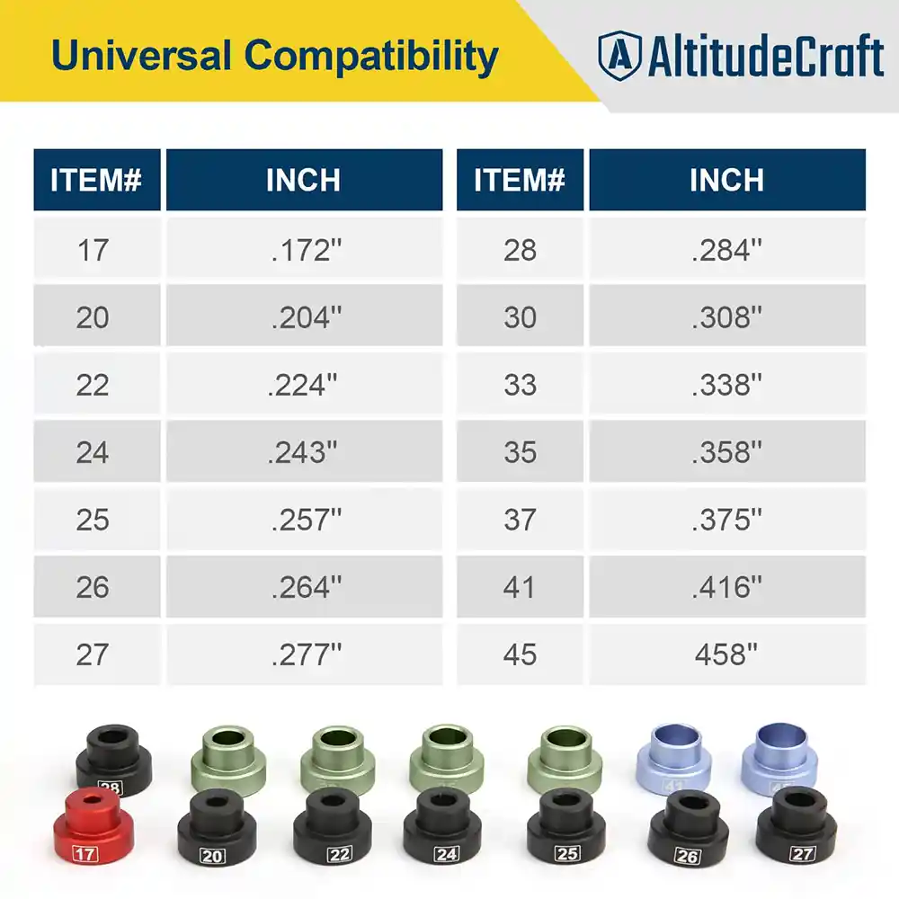 bullet-comparator-kit-with-14-inserts-universal-fit-for-17-to-45-calibers-582404