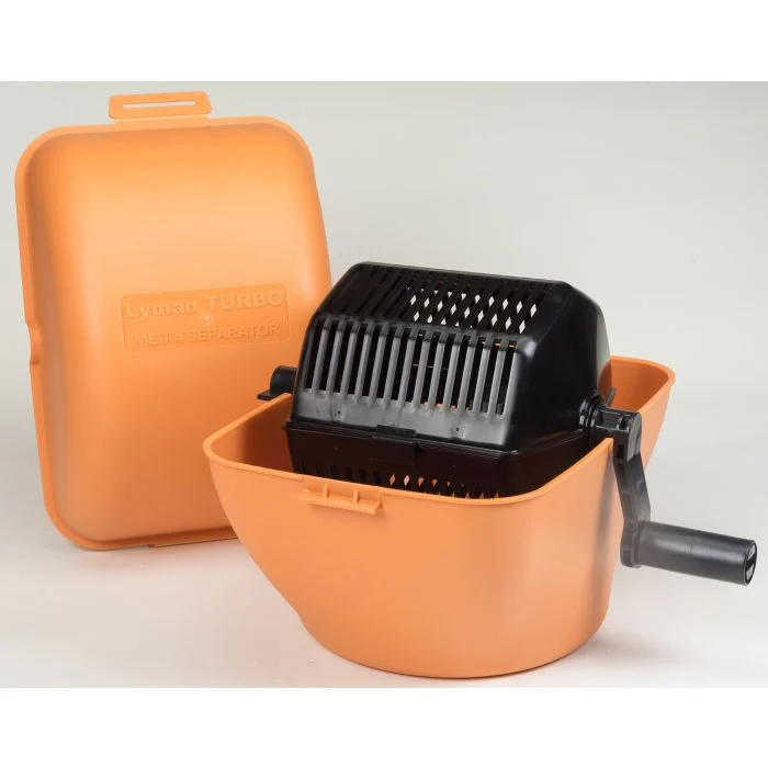 Lyman Turbo Media Separator open with basket Lyman Turbo Media Separator open with basket
